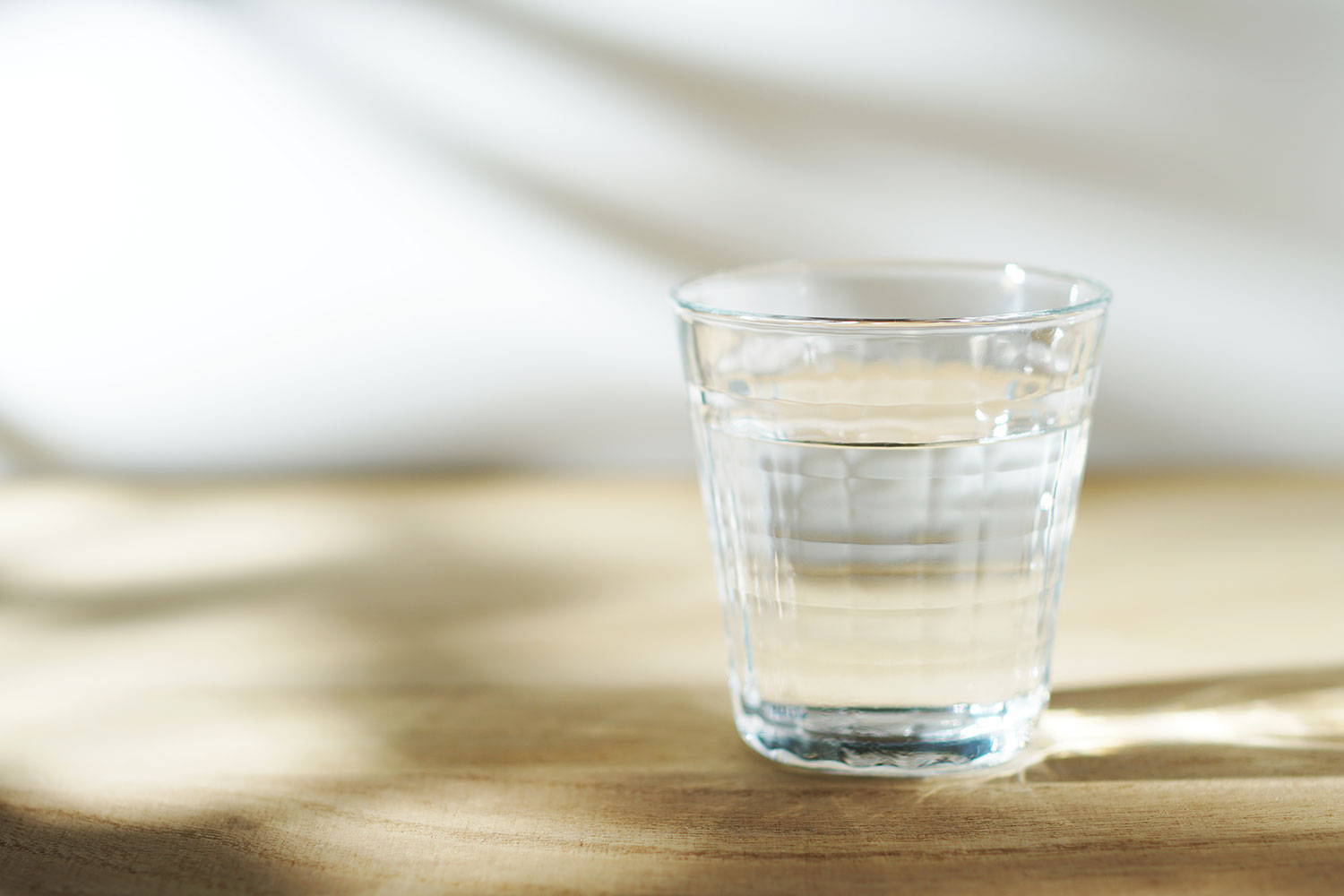 入る前に水分補給